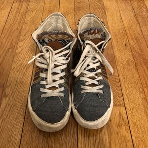 Inkkas cusco print high top shoes